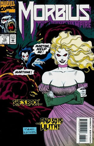Morbius: The Living Vampire #13 - Marvel Comics - 1993