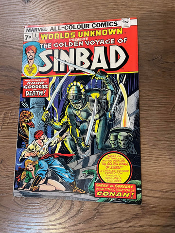 Worlds Unknown #8 - Marvel Comics - 1974 - Back Issue - Sinbad