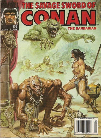Savage Sword Of Conan Magazine #176 - Marvel Comics - 1990