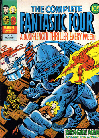The Complete Fantastic Four #3 - British Comic - Marvel Comics - 1977