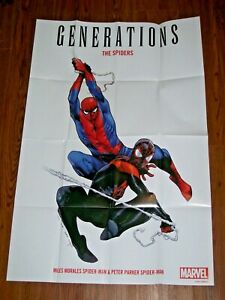 Generations "The Spiders" Promo Poster 24" x 36" Marvel 2017 - Folded as it