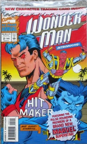 Wonder Man Annual #2 - Marvel Comics - 1993 - Polybagged with trading card