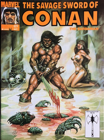 Savage Sword Of Conan Magazine #177 - Marvel Comics - 1990