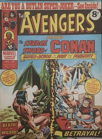 The Avengers #98 - Marvel Comics / British - 1975 - Vintage