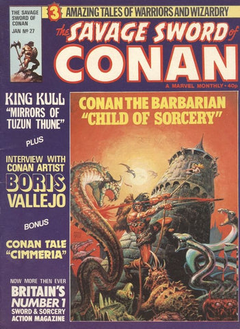 Savage Sword Of Conan #27 - Marvel Magazines - 1977