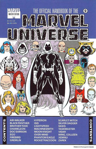Official Handbook of the Marvel Universe: Master Edition #9 - Marvel - 1991