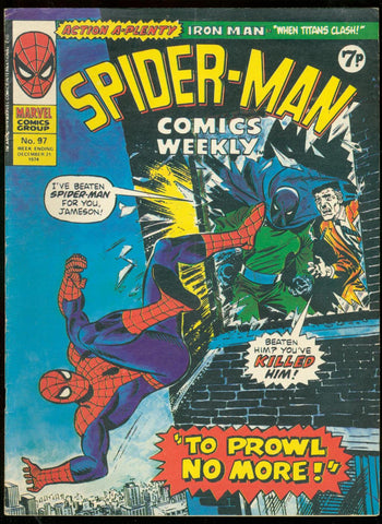 Spider-Man Comics Weekly #97 - Marvel Comics / British - 1974