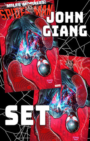 Miles Morales Spider-Man #1 - Marvel Comics - 2022 - John Giang Inaugural Cover Set