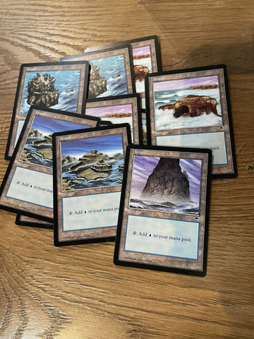 MTG Tempest - Land - Island - Magic ccg x10   - lot#13