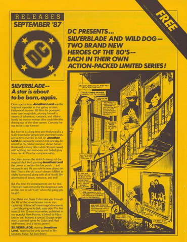 DC Releases Newsletter September '87 - DC Comics - 1987