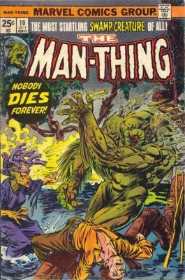 The Man-Thing #10 - Marvel Comics - 1974 - pence copy