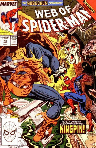 Web of Spider-Man #48 - Marvel Comics - 1989