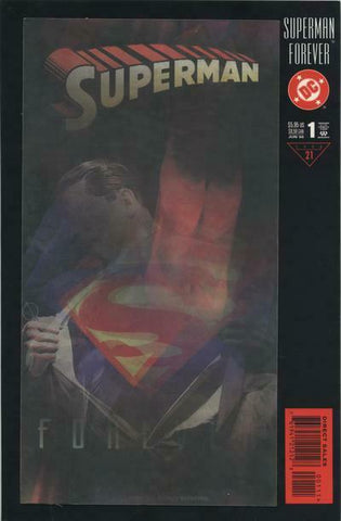 Superman Forever #1 - DC Comics - 1998 - Lenticular Cover Variant