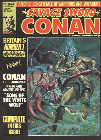 Savage Sword Of Conan #21 - Marvel Magazines - 1977