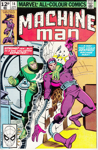 Machine Man #14 - Marvel Comics - 1980 - Pence Copy