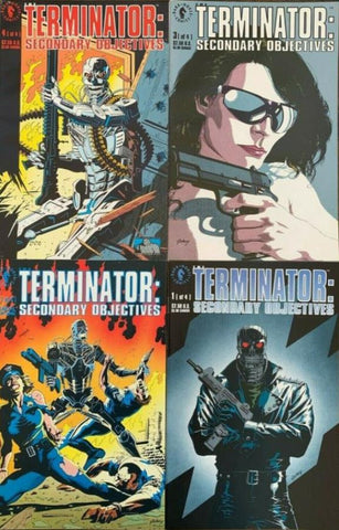 Terminator: Secondary Objectives #1-4 (Set) - Dark Horse - 1991