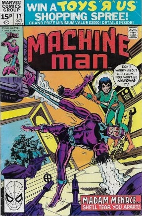 Machine Man #17 - Marvel Comics - 1980 - Pence Copy