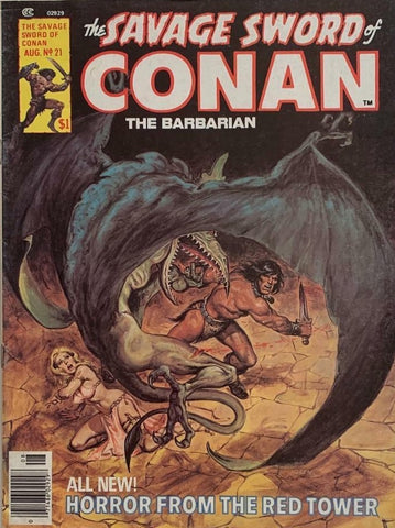 Savage Sword Of Conan Magazine #21 - Marvel Comics - 1977
