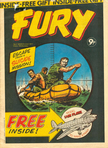Fury #2 - British Comic - Marvel Comics - March 23rd 1977