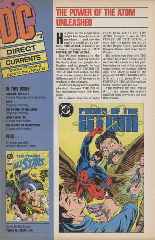 DC Direct Currents #3 - DC Comics - 1988