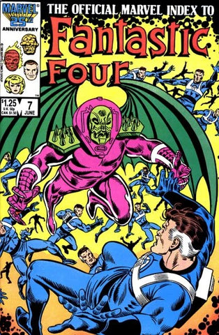 The Official Marvel Index to the Fantastic Four #7 - Marvel Comics - 1986