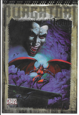 Purgatori : The Dracula Gambit Sketchbook - Chaos Comics  1997 - One Shot