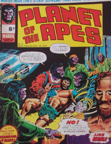 Planet of the Apes #4 - Marvel Comics - 1974