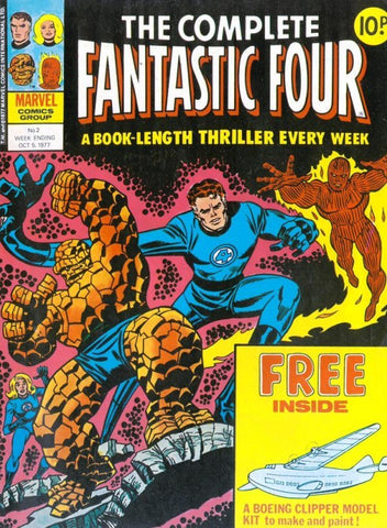 The Complete Fantastic Four #2 - British Comic - Marvel Comics - 1977