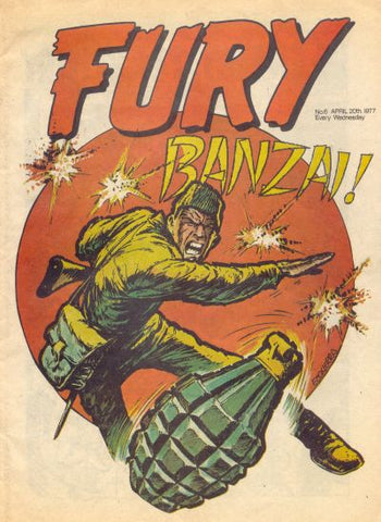 Fury #6 - British Comic - Marvel Comics - April 20th 1977