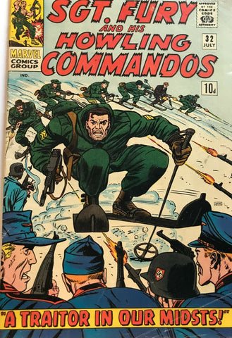 Sgt. Fury #32 - Marvel Comics - 1966 - Pence Copy