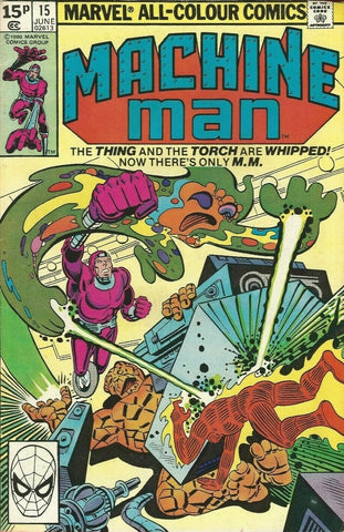 Machine Man #15 - Marvel Comics - 1980 - Pence Copy