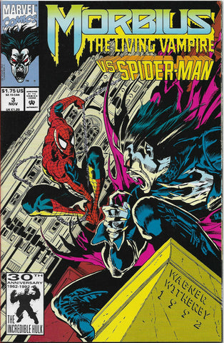 Morbius : The Living Vampire #3 - Marvel Comics - 1992