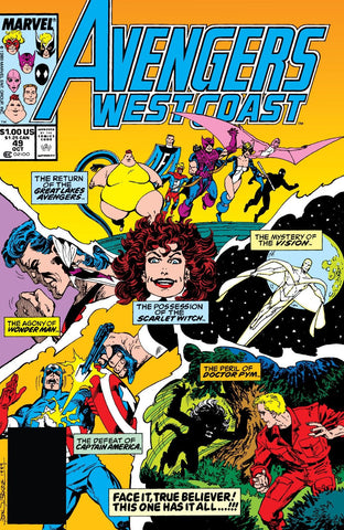 Avengers West Coast #49 - Marvel Comics - 1989