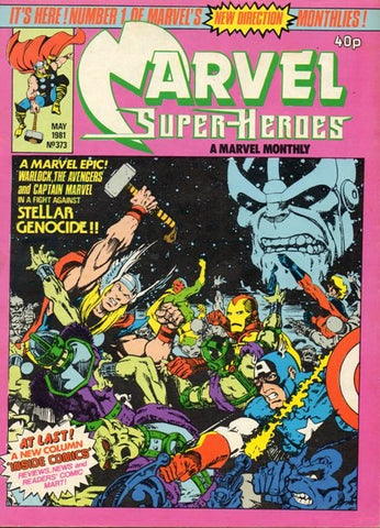 Marvel Super-Heroes Monthly #373 - British Comic - Marvel Comics - 1981
