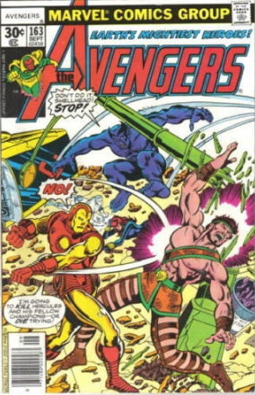 The Avengers #163 - Marvel Comics - 1977 - PENCE Copy