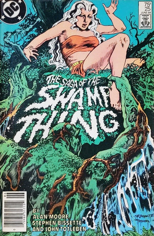 Saga of the Swamp Thing #25 - DC Comics - 1984 - 1st Cameo App of Constantine