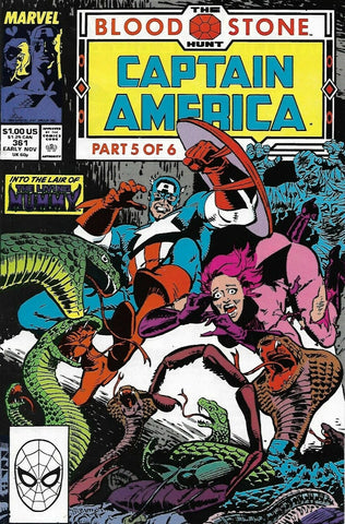 Captain America #361 - Marvel Comics - 1989