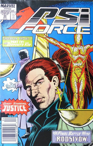 PSI Force #30 - Marvel Comics - 1988