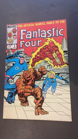 Official Marvel Index to the Fantastic Four #4 - Marvel Comics - 1986