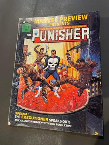 Marvel Preview #2 - The Punisher - Curtis Magazine Management  - 1975