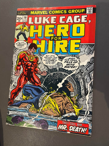 Luke Cage , Hero for Hire #10 - Back Issue - Marvel Comics  -1973