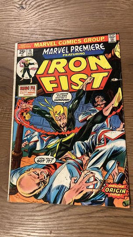 Marvel Premiere #15  - Marvel Comics - 1974 - 1st app Iron Fist