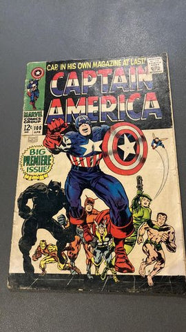 Captain America #100 - Marvel Comics - 1968  1st Cpt America in own comic