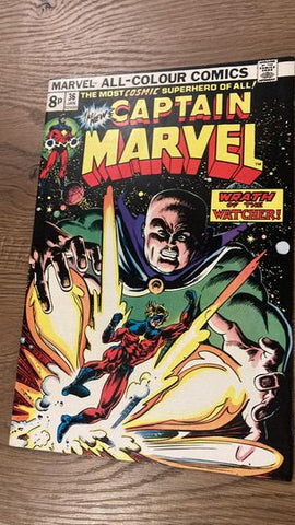 Captain Marvel #36 - Marvel Comics - 1975 - Pence Copy