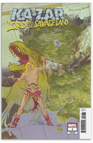 Ka-Zar Lord Of The Savage Land #1 - Marvel Comics - 2021 - Garcia map Variant